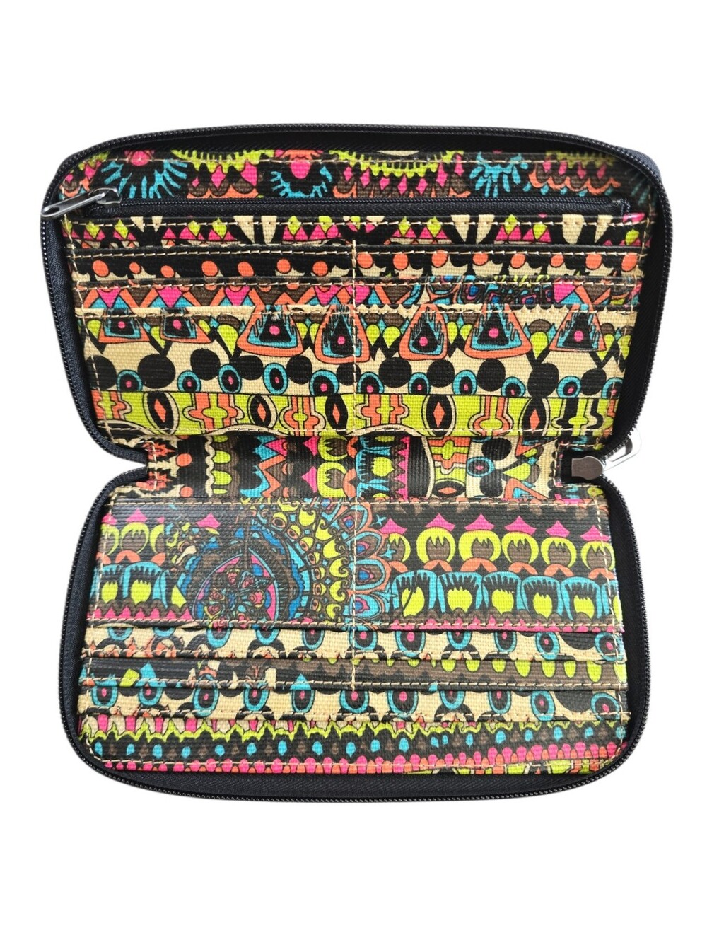 Sakroots Artist Circle Zip Around Wallet Boho Tribal Print NWOT - Picture 4 of 5